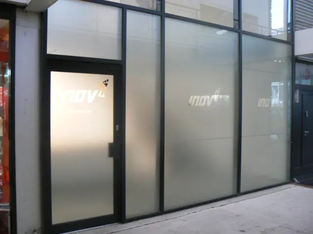 Etched shop front windows