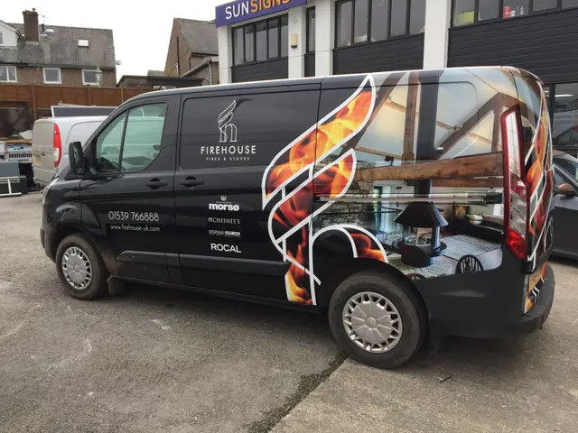 Fire house vehicle wrap
