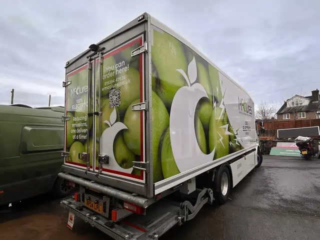 Graphics on a lorry