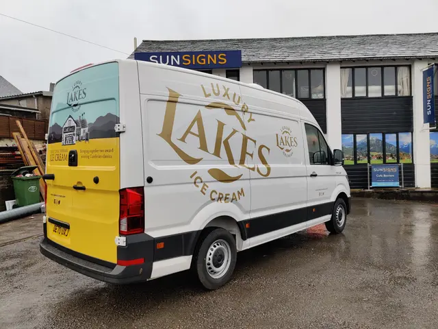Lakes Ice Cream gold wrap