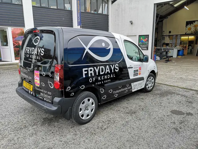 Vinyl wrap in progress